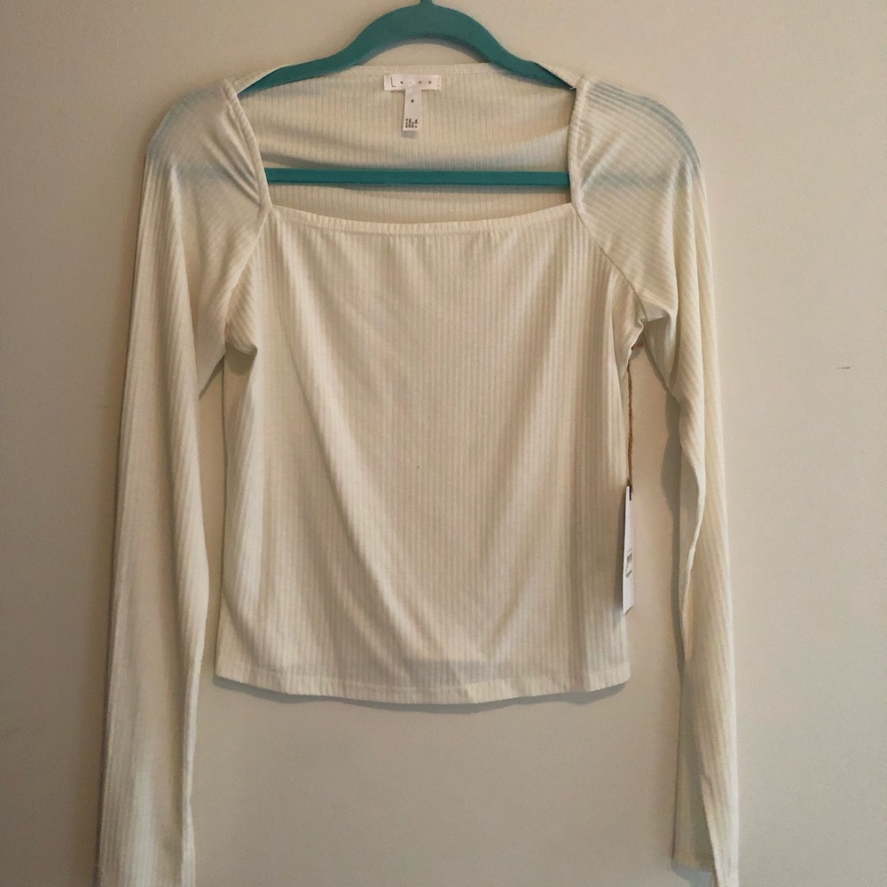 Leith Nordstrom Long Sleeve Ribbed Top